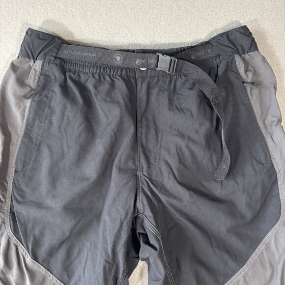 Endura Hummvee Mens Shorts Size XL Black II MTB Baggy Cycling Nylon Pockets Bike - Picture 2 of 16